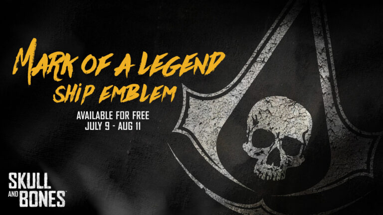 Skull and Bones mit dem kostenlosen Mark-of-a-Legend-Schiffsemblem