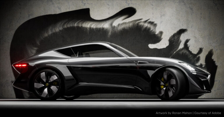 Adobe Substance 3D und Unreal Engine visualisieren Concept Car in Echtzeit