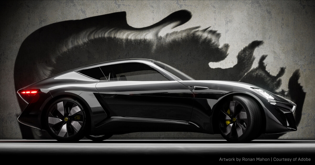 Adobe Substance 3D und Unreal Engine visualisieren Concept Car in Echtzeit