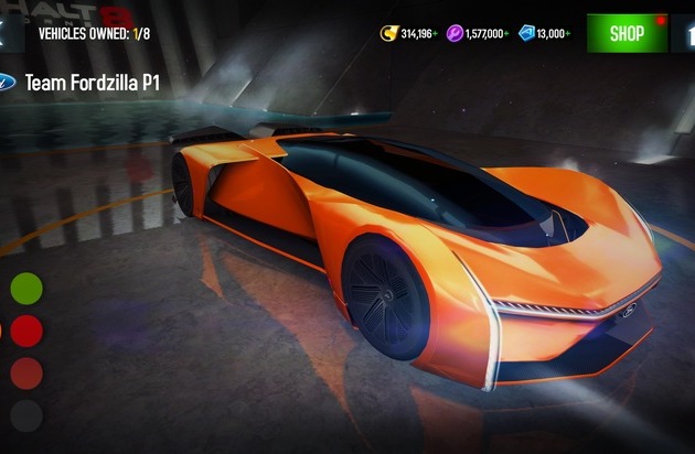 Team Fordzilla P1 im Mobile-Rennspiel Asphalt 8