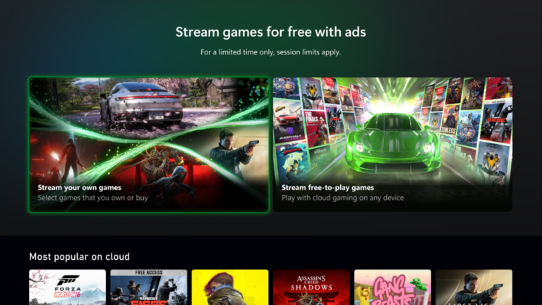 Xbox testet werbefinanziertes Cloud-Streaming für Insider