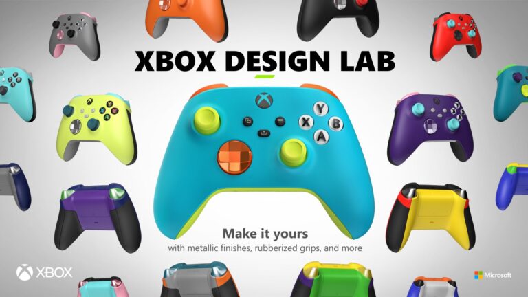 Xbox Design Lab: Gummierte Griffe und neue Metallic-Finishes verfügbar