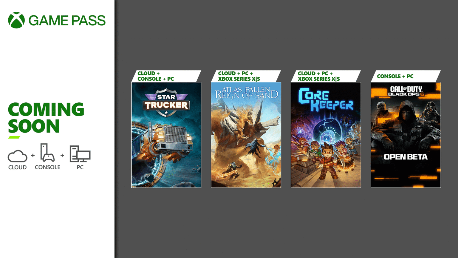 Xbox Game Pass: Weitere August-Highlights mit Black-Ops-6-Beta, Atlas Fallen und Core Keeper