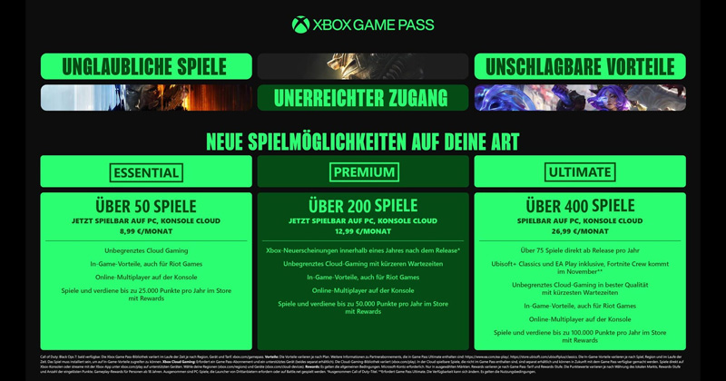 Xbox Game Pass: Microsoft erhöht die Preise zum 1. Oktober 2025 - Ultimate steigt auf 26,99 Euro
