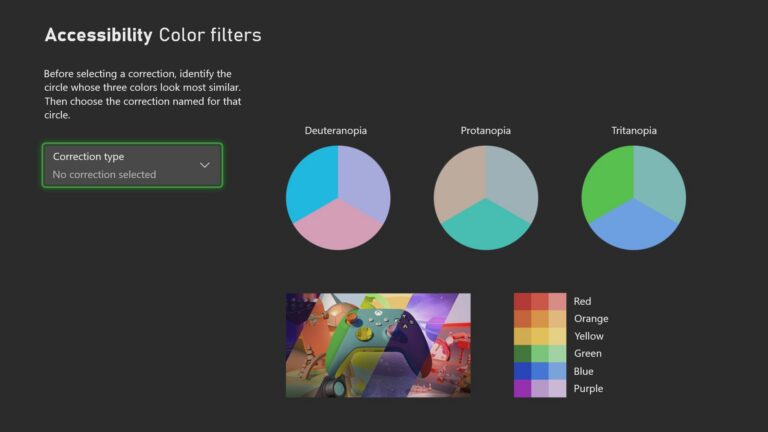 Xbox-November-Update bringt Farbfilter und Barrierefreiheits-Tags