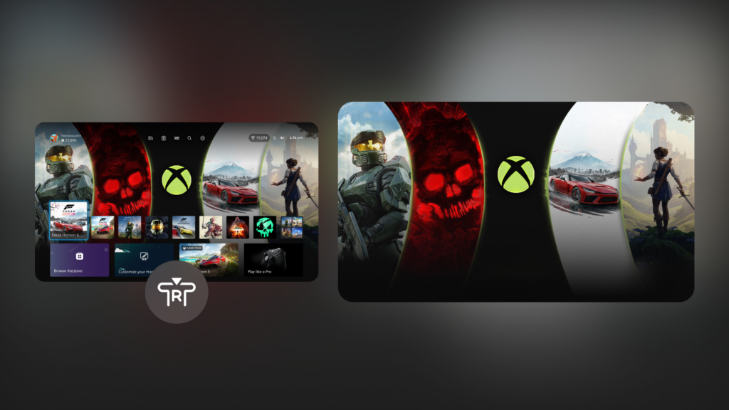 Neue immersive Hintergrundansicht für Xbox Home