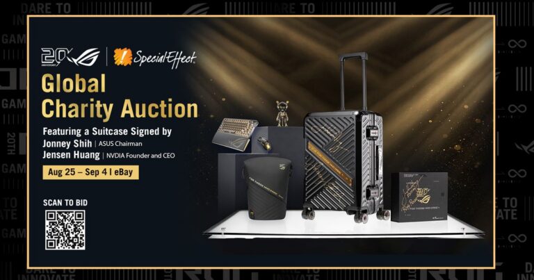 Signierter ROG-Koffer aus der Jubiläumsauktion für SpecialEffect