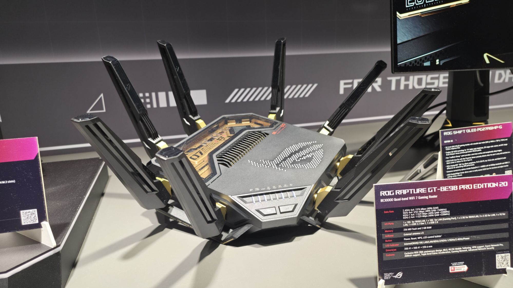 ASUS ROG Rapture GT-BE98 Pro Edition 20: WiFi-7-Gaming-Router
