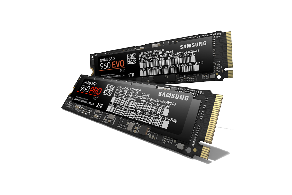 Samsung 960 PRO und 960 EVO SSDs - Bild: Samsung
