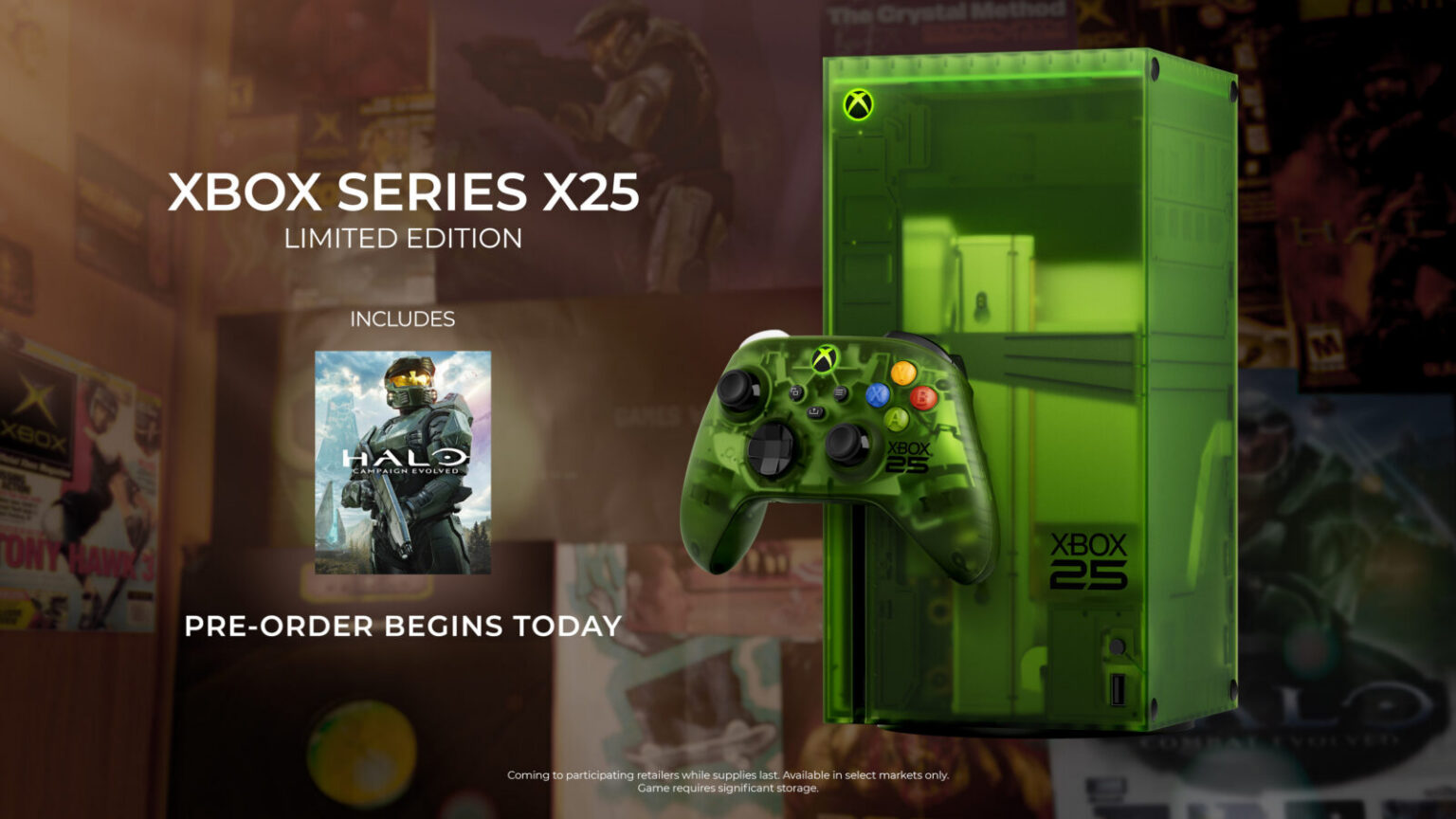 Xbox Series X25 Limited Edition in transparentem OG Green Design