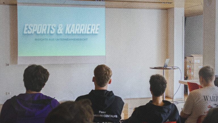Esports-Talente bei einem Workshop zur beruflichen Orientierung