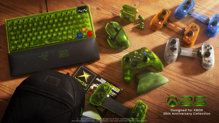 Designed for Xbox 25th Anniversary Collection mit Gaming-Zubehör
