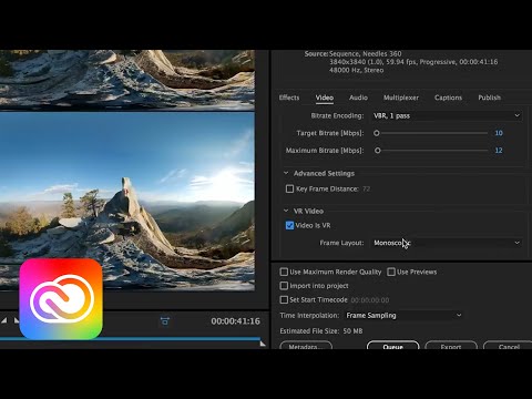 Adobe Premiere Pro mit VR-Workflow - Bild: Adobe Creative Cloud