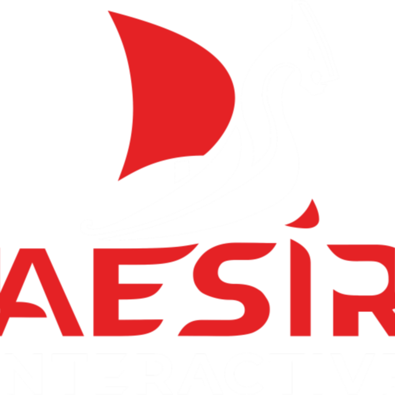 Neues Logo von Aesir Interactive mit stilisiertem Drachenkopf