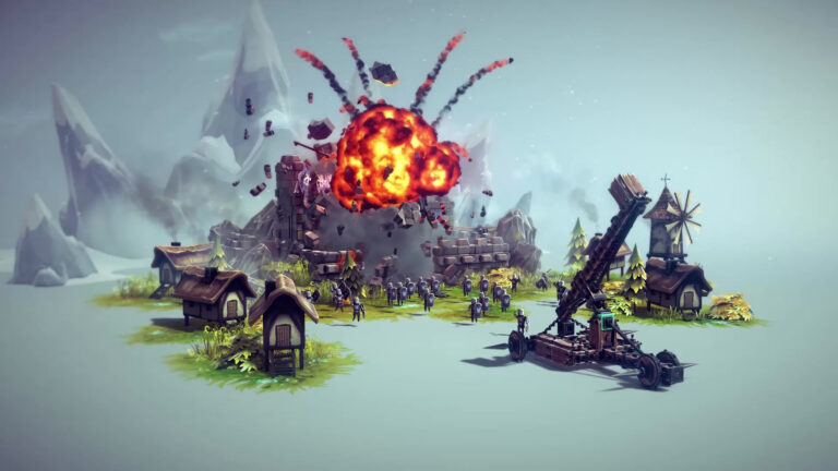 Besiege Console mit einer selbst gebauten Belagerungsmaschine