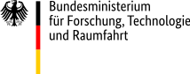 Logo des Bundesministeriums für Forschung, Technologie und Raumfahrt zur Games-Förderung - Bild: BMFTR