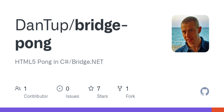 HTML5 Pong mit C# und Bridge.NET - Bild: DanTup