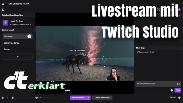 c't zockt zeigt Twitch Studio für Livestreams
