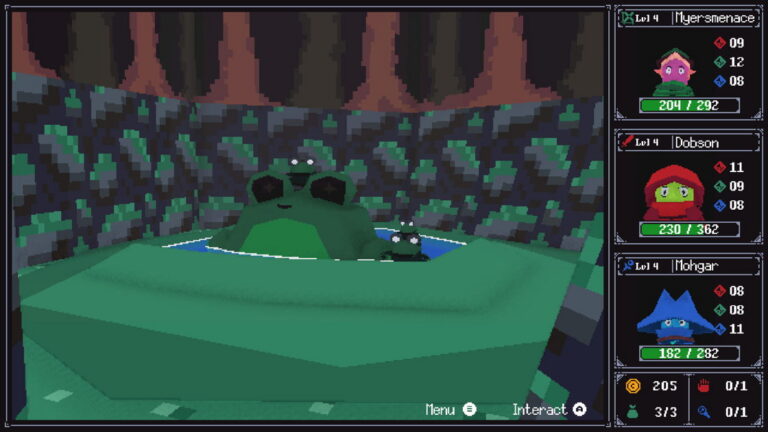 Crystals of Irm mit Retro-Rollenspiel und Bullet-Hell-Kämpfen