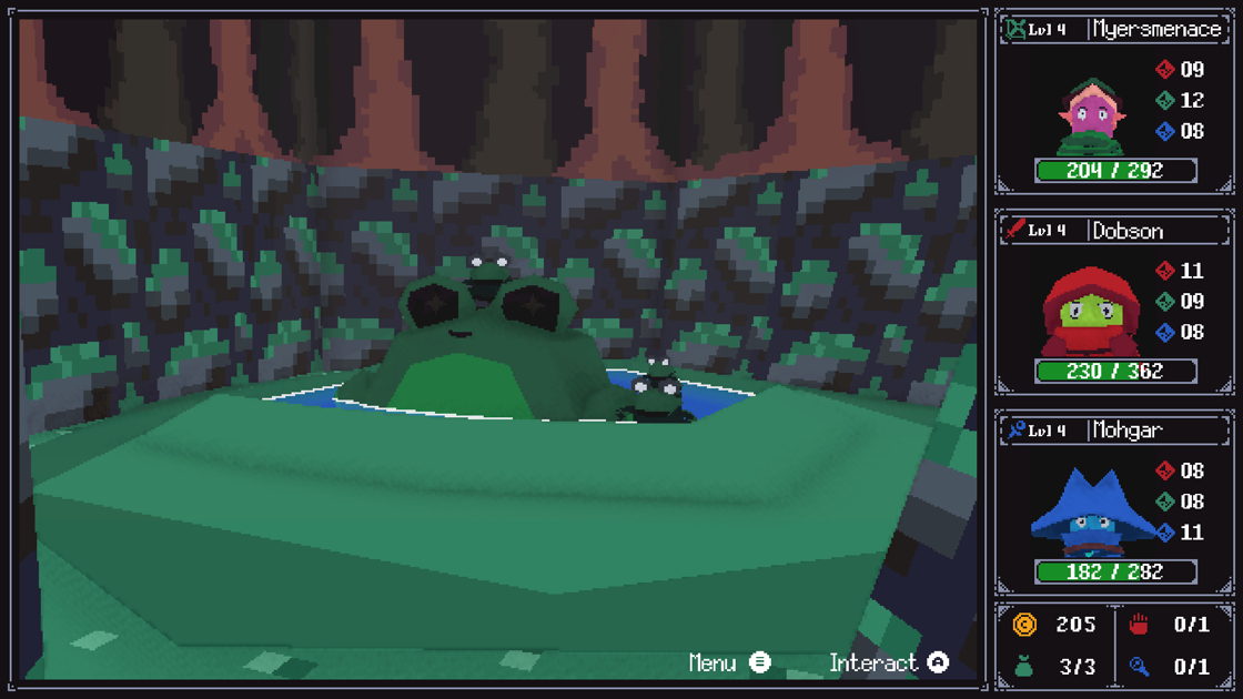 Crystals of Irm mit Retro-Rollenspiel und Bullet-Hell-Kämpfen