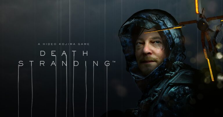 Death Stranding mit Sam Porter Bridges in einer zerstörten Landschaft