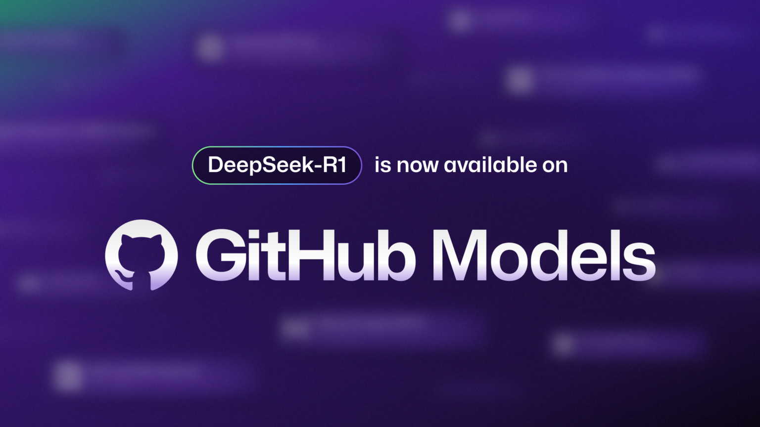 DeepSeek-R1 ist in GitHub Models verfügbar