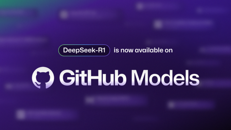 DeepSeek-R1 ist in GitHub Models verfügbar