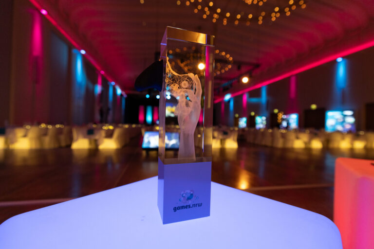 Verleihung des Deutschen Entwicklerpreises als Symbolbild für die Stiftung Gameskultur und Entwicklerpreis - Bild: Deutscher Entwicklerpreis