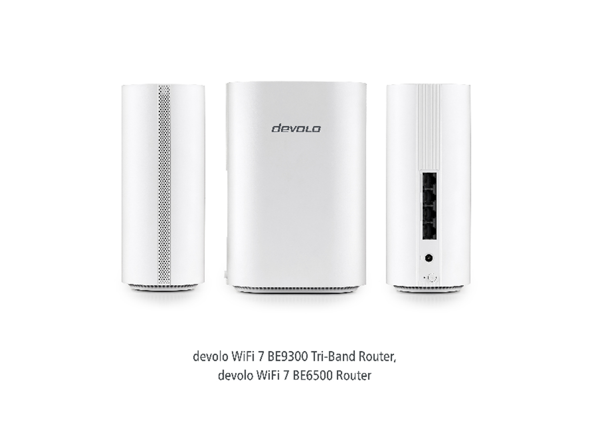 devolo WiFi 7 BE6500 und BE9300 Tri-Band zur IFA 2025 - Bild: devolo