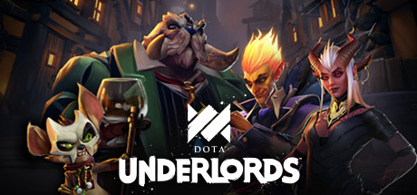 Dota Underlords mit mehreren Helden in der Weißen Turmstadt