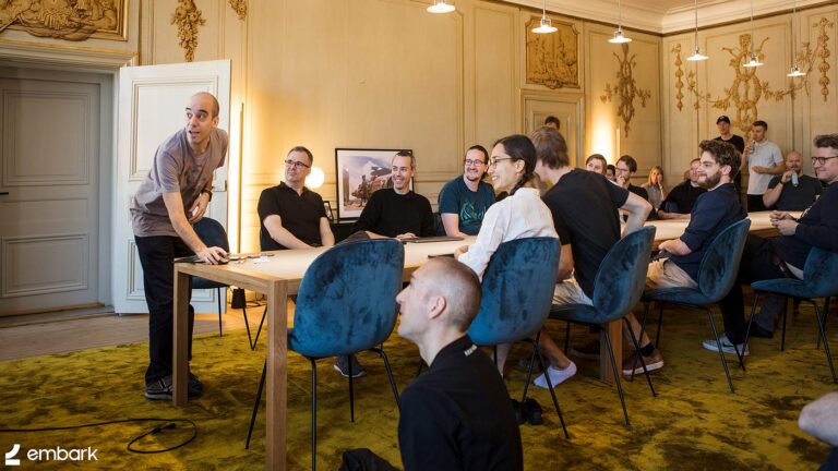 Embark Studios-Team bei einem Game Jam, 2019 - Bild: Embark Studios
