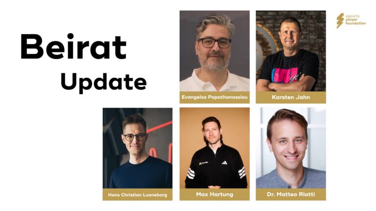 Neu aufgestellter Beirat der esports player foundation