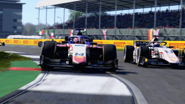 F1 22 mit einem Formel-1-Rennwagen auf einer Rennstrecke
