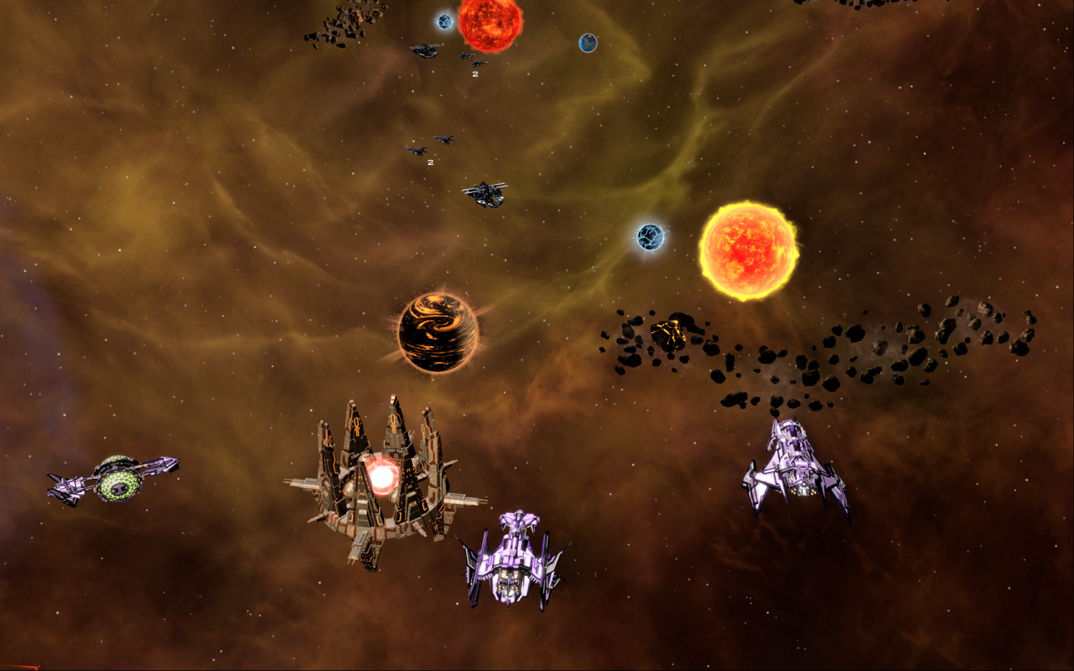 Galactic Civilizations III zeigt eine Galaxiekarte