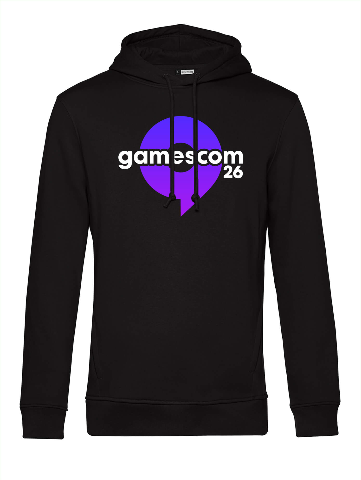 Schwarzer SPECIAL VIBES26 Hoodie aus der gamescom-Merchandise-Kollektion 2026