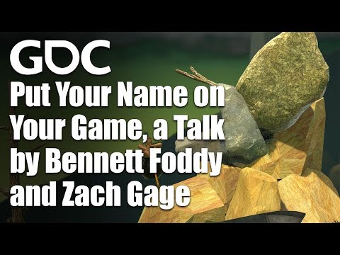 GDC-2019-Vortrag Put Your Name on Your Game - Bild: GDC Festival of Gaming / YouTube
