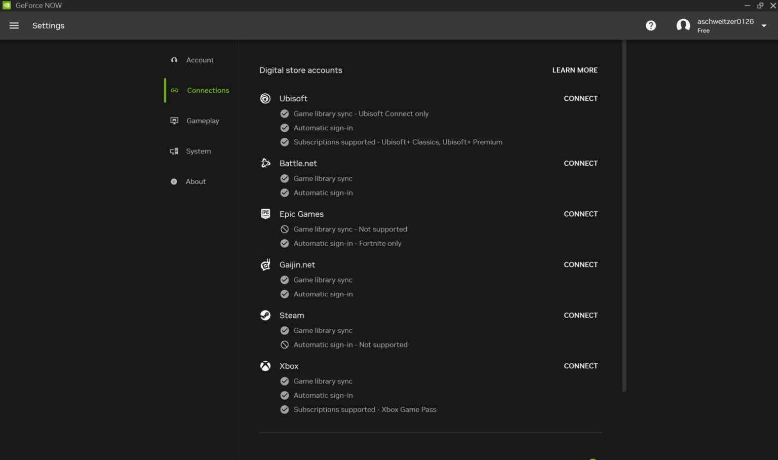 GeForce NOW verbindet PC-Store-Bibliotheken - Bild: NVIDIA