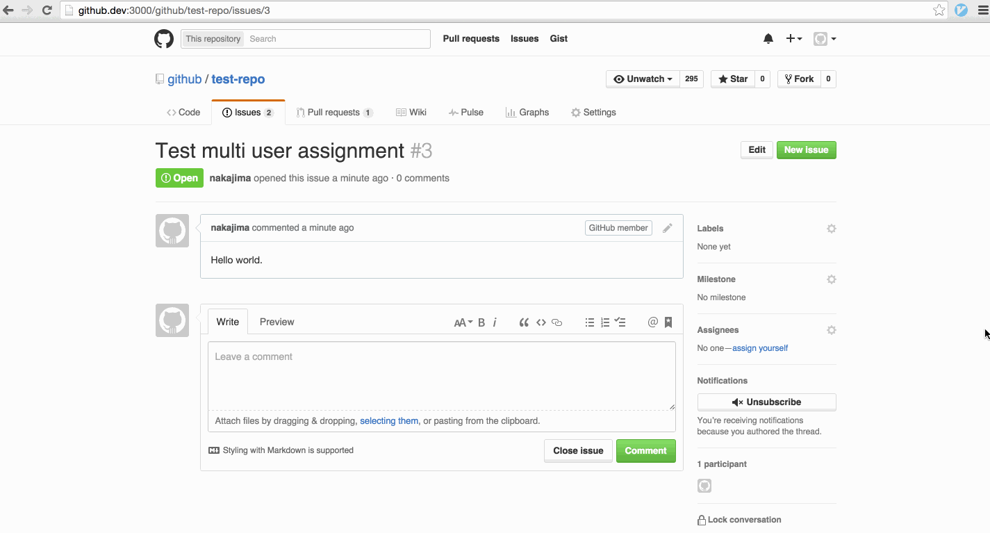 GitHub Issues mit mehreren Zuständigen - Bild: GitHub