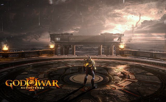 Kratos in God of War III Remastered auf der PlayStation 4