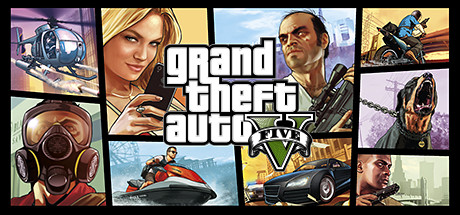 Grand Theft Auto V Artwork mit mehreren Spielfiguren und Fahrzeugen - Bild: Rockstar Games via Steam