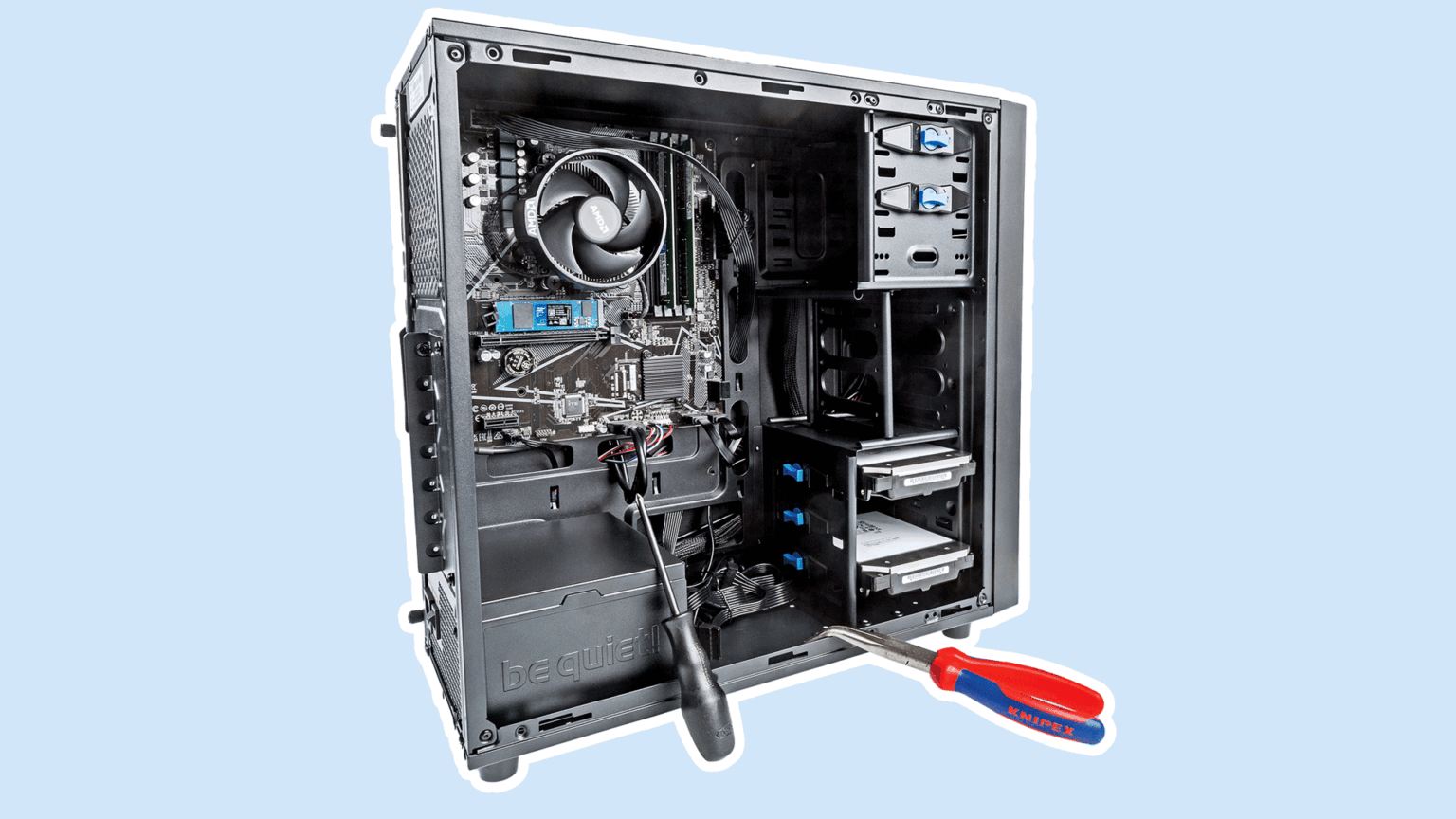 Heimserver mit AMD Ryzen 4600G - Bild: c’t