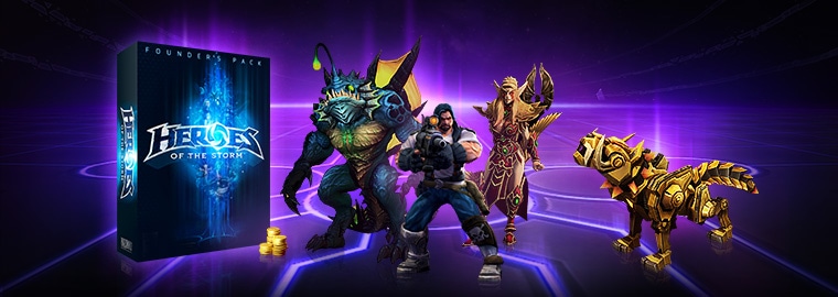 Heroes of the Storm Founder’s Pack mit Blizzard-Charakteren
