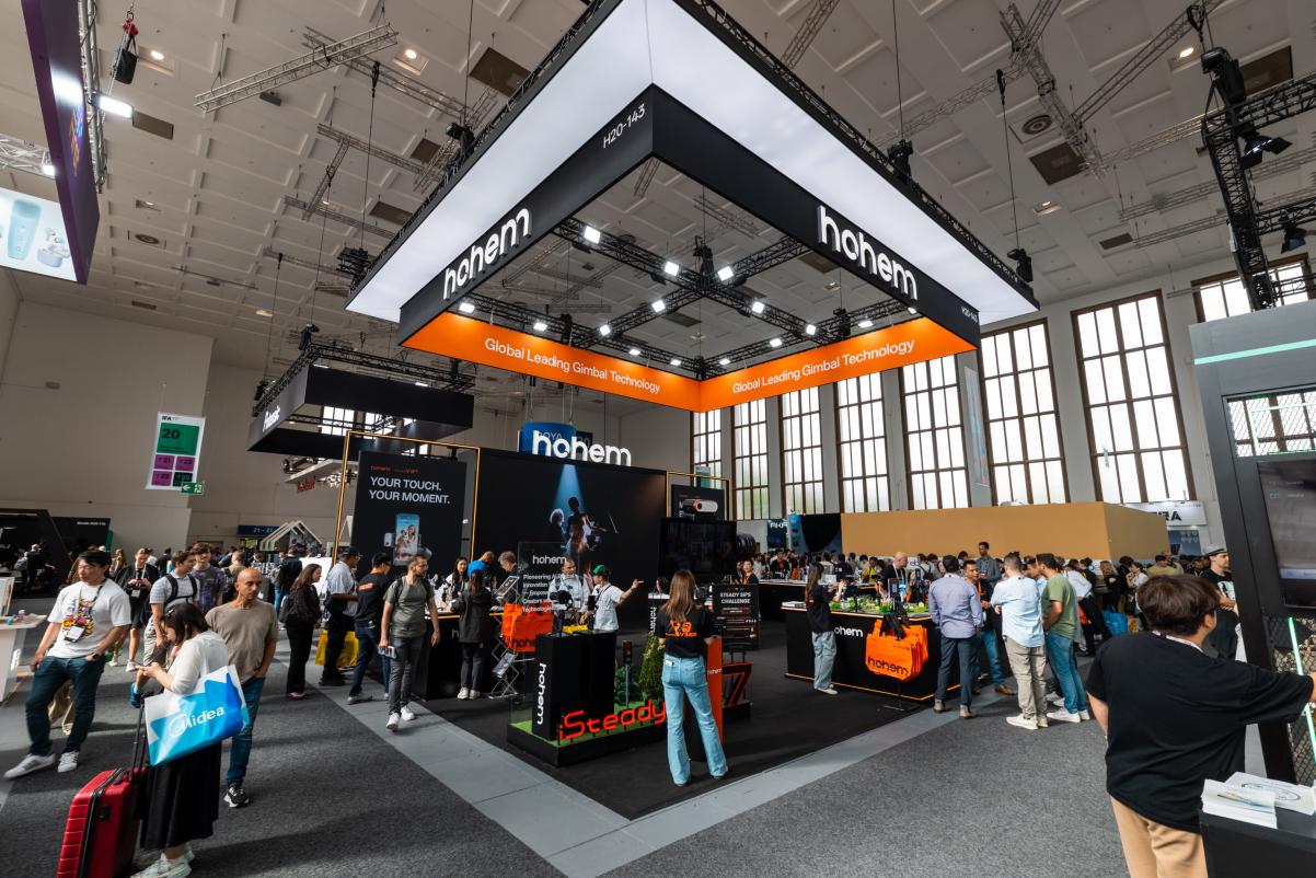 Hohem Gimbal-Produkte auf der IFA 2025 - Bild: hohem.com