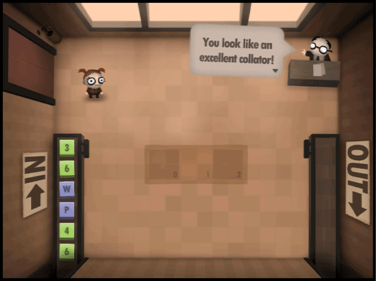 Schematische Darstellung der CPU-Struktur in Human Resource Machine