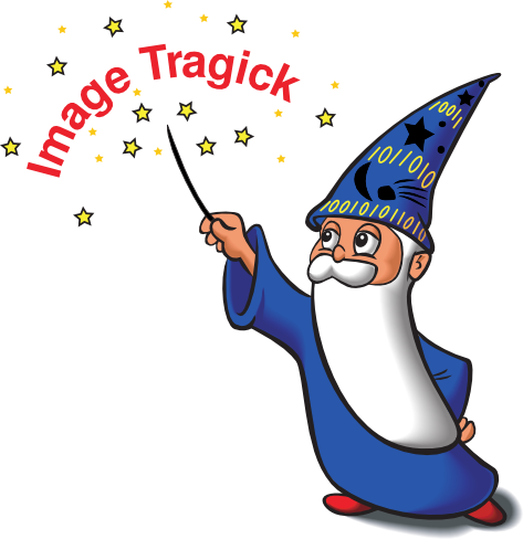 ImageTragick-Logo mit Zauberer