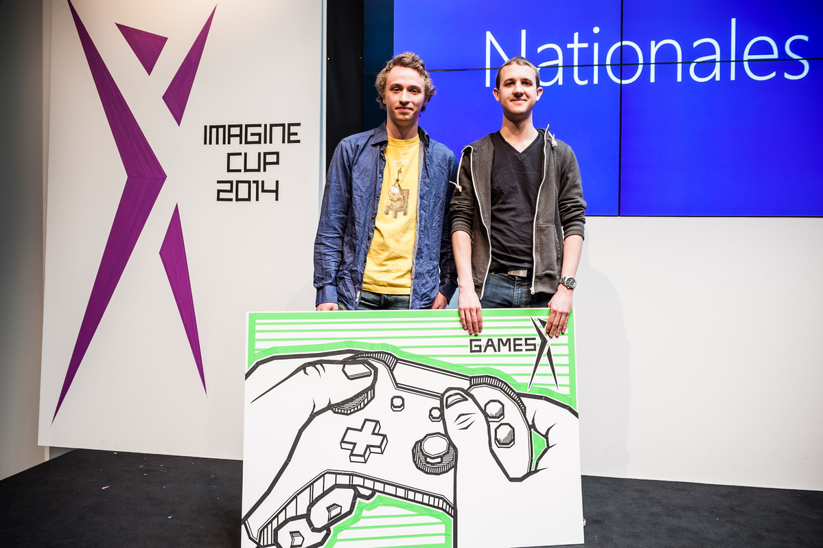 KIT-Gewinnerteam der Kategorie Games beim Imagine Cup 2014 - Bild: KIT/Microsoft