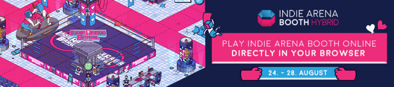 Indie Arena Booth Banner zur gamescom 2022