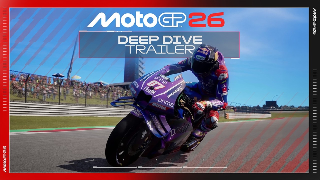 MotoGP 26: Titelbild aus dem Deep-Dive-Trailer mit offiziellem Fahrerfeld der Saison 2026