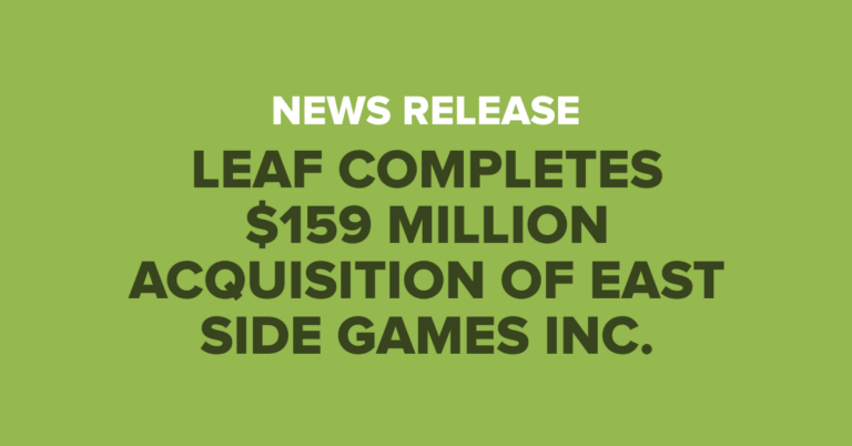 LEAF Mobile übernimmt East Side Games für rund 159 Millionen kanadische Dollar