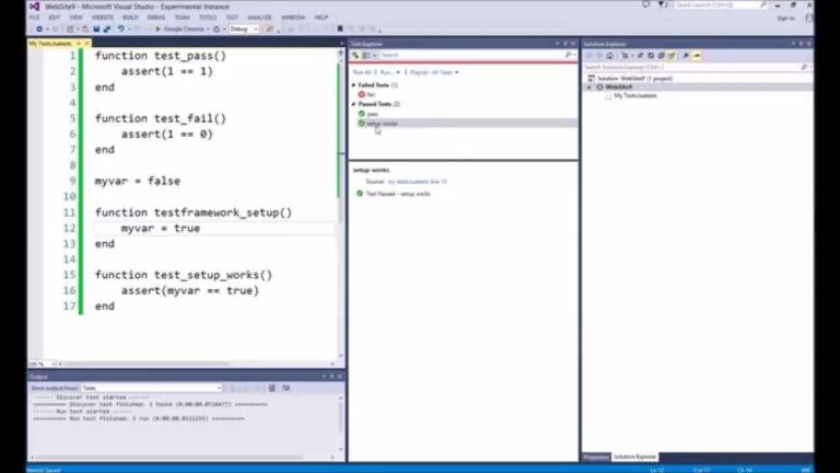 Lua-Testadapter für Visual Studio, eingebundenes Demovideo - Bild: Dan Tuppeny